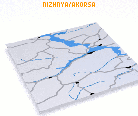 3d view of Nizhnyaya Korsa