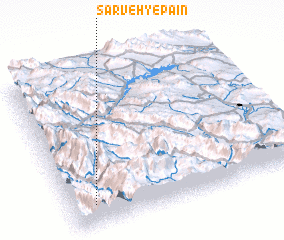 3d view of Sarveh-ye Pā\