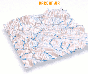 3d view of Barg Anjīr