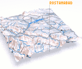 3d view of Rostamābād