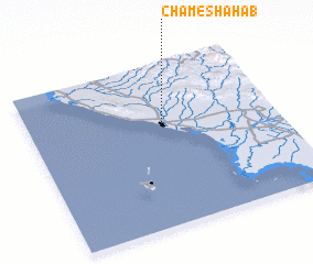 3d view of Cham-e Shahāb