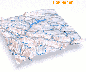 3d view of Karīmābād