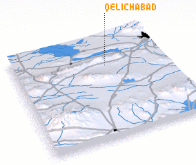 3d view of Qelīchābād