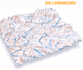 3d view of Qolleh Barzard