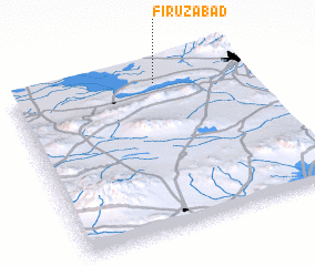 3d view of Fīrūzābād