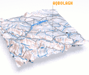 3d view of Āq Bolāgh