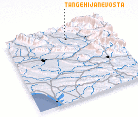 3d view of Tang-e Hījān-e Vostá