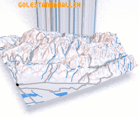 3d view of Golestān Maḩalleh