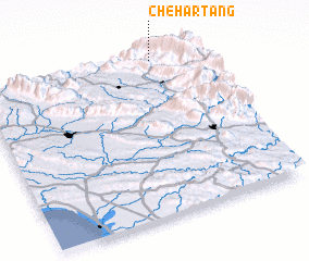 3d view of Chehār Tang