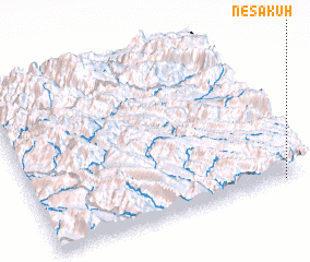 3d view of Nesā Kūh