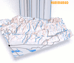 3d view of Ḩabībābād