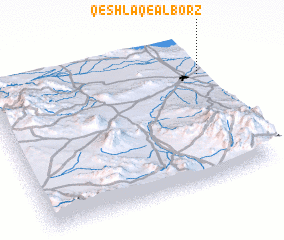 3d view of Qeshlāq-e Alborz