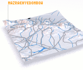 3d view of Mazra‘eh-ye Dombow