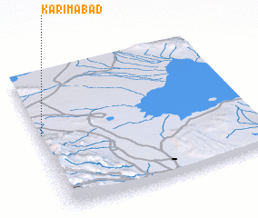 3d view of Karīmābād