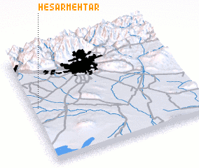 3d view of Ḩeşār Mehtar