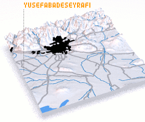 3d view of Yūsefābād-e Şeyrafī