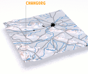 3d view of Chāh Gorg