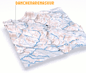 3d view of Dam Chenār-e Maskūr