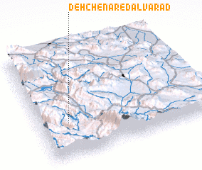 3d view of Deh Chenār-e Dālvarād