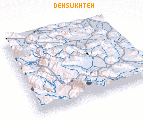 3d view of Deh Sūkhteh