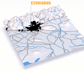 3d view of Esmā‘īābād