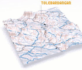 3d view of Tol-e Bardangān