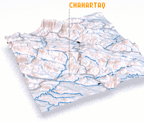 3d view of Chahār Ţāq