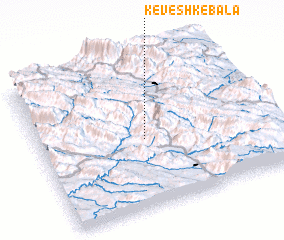 3d view of Keveshk-e Bālā