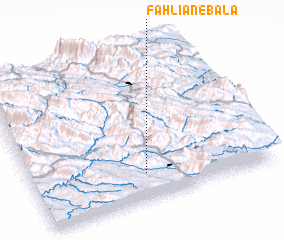 3d view of Fahlīān-e Bālā