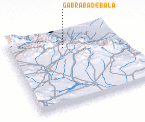 3d view of Gabr Ābād-e Bālā