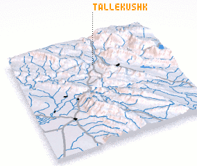 3d view of Tall-e Kūshk