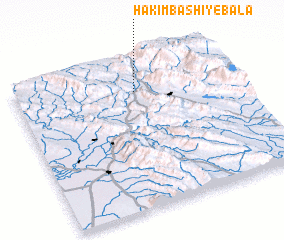 3d view of Ḩakīm Bāshī-ye Bālā