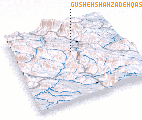 3d view of Gūsheh Shāhzādeh Qāsem