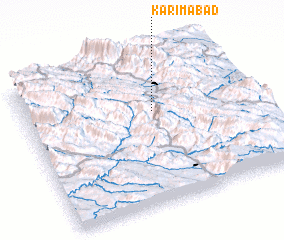 3d view of Karīmābād