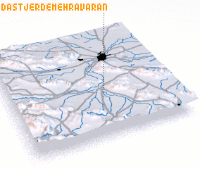 3d view of Dastjerd-e Mehr Āvarān