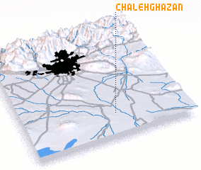 3d view of Chāleh Ghāzān