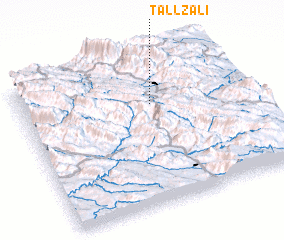 3d view of Tall Zālī