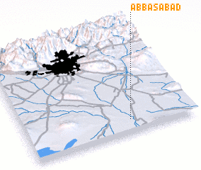 3d view of ‘Abbāsābād