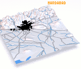 3d view of Mardābād