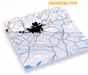 3d view of Dāvūd Mālīyeh