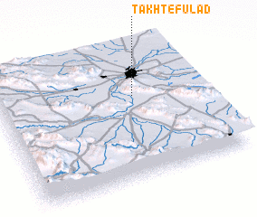 3d view of Takht-e Fūlād