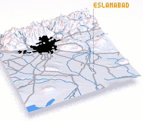 3d view of Eslāmābād