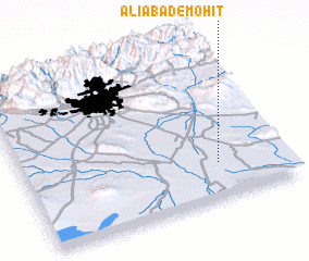 3d view of ‘Alīābād-e Moḩīţ