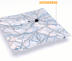 3d view of Akramābād