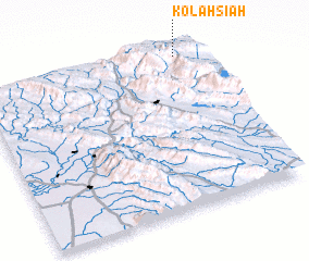 3d view of Kolāh Sīāh