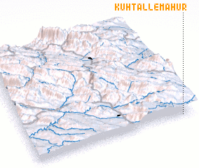 3d view of Kūh Tall-e Māhūr