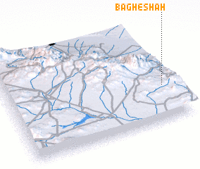 3d view of Bāgh-e Shāh