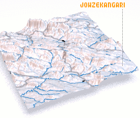 3d view of Jowz-e Kangarī