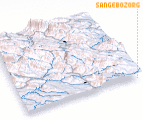 3d view of Sang-e Bozorg