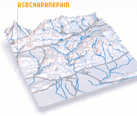 3d view of Asb Charān-e Pā\